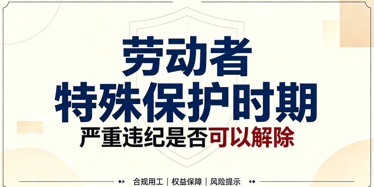 劳动者特殊保护时期(如:停工留薪期、医疗期、女职工三期)有没有严重违纪也不能解除劳动合同的例外情形?