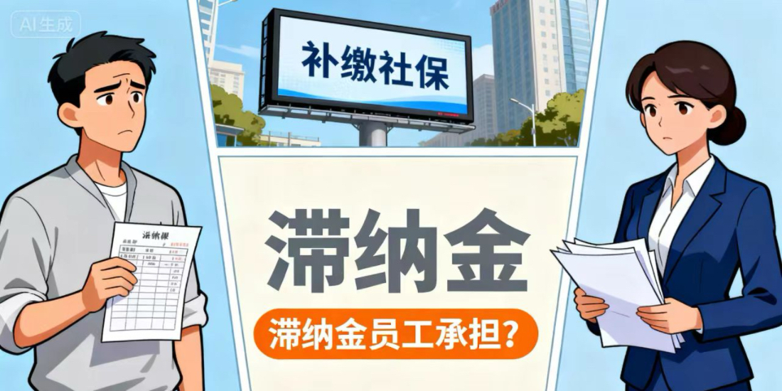 员工投诉举报补缴社保,滞纳金应该由单位还是员工承担?