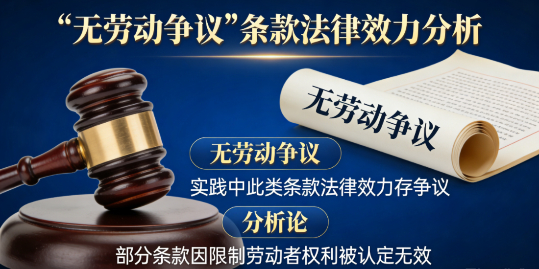 实践中类似“无劳动争议”条款法律效力如何?