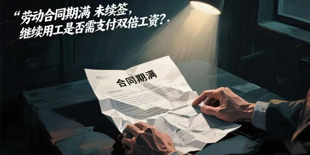 劳动合同期满没有终止劳动合同也没有续订劳动合同继续工作的情形下是否需要支付双倍工资？